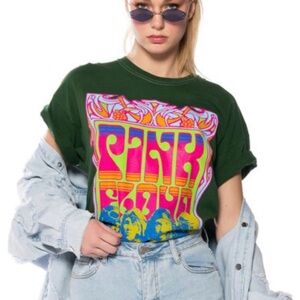 GREEN PINK FLOYD PIGMENT DYED TSHIRT